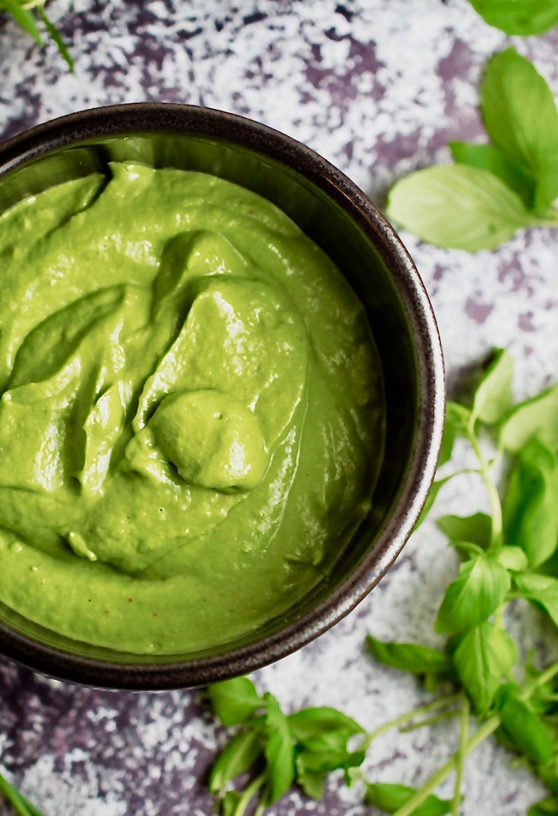 Green herb dressing Chickfoodtv